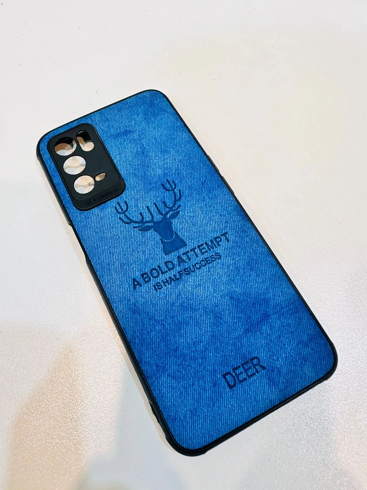 Oppo A16 Hybrid Soft TPU Deer Pattern Leather Shockproof Case Cover Oppo A16 Back Cover 2