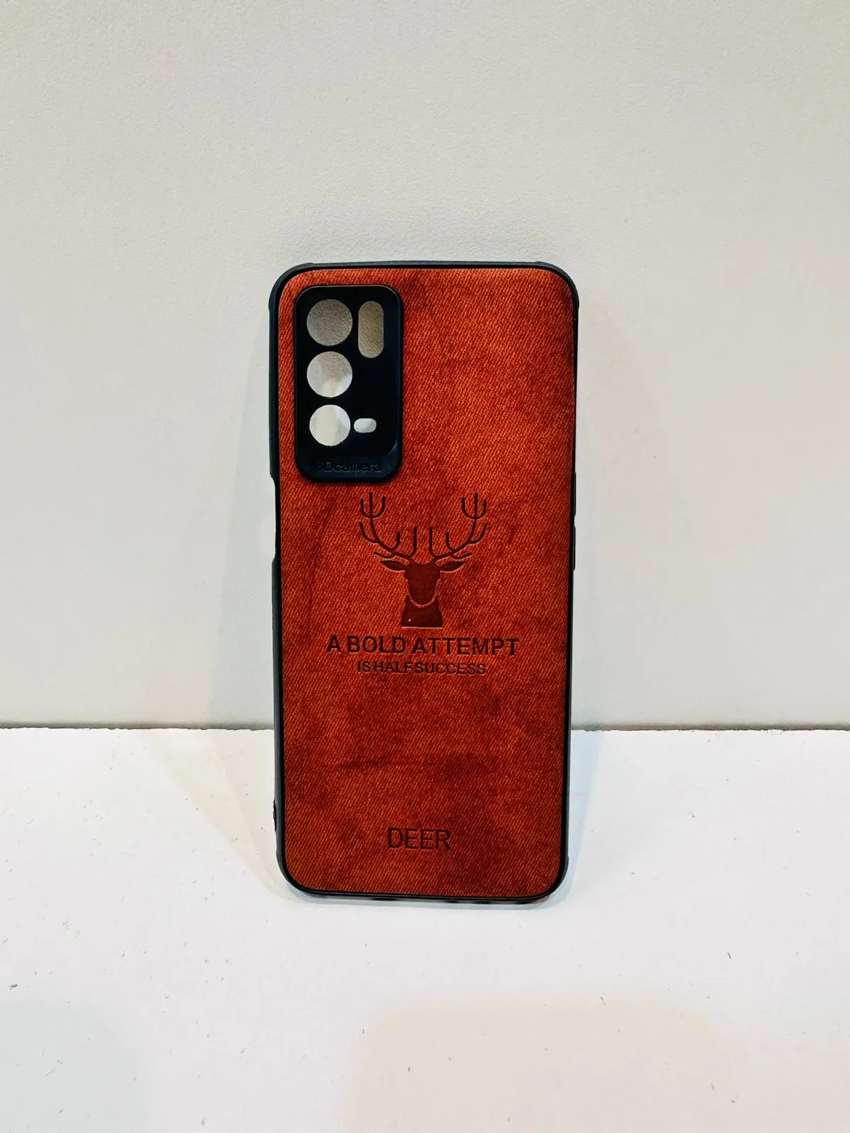 Oppo A16 Hybrid Soft TPU Deer Pattern Leather Shockproof Case Cover Oppo A16 Back Cover 5