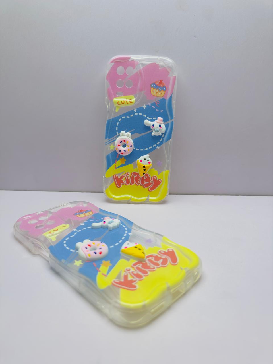 Lahore Mobile Pouch for Oppo A54 Back Cover Colorful Wavy Phone Cases - Luxury Back Cover - Creative Lovely 3D Doll -Girls Back Cover 3