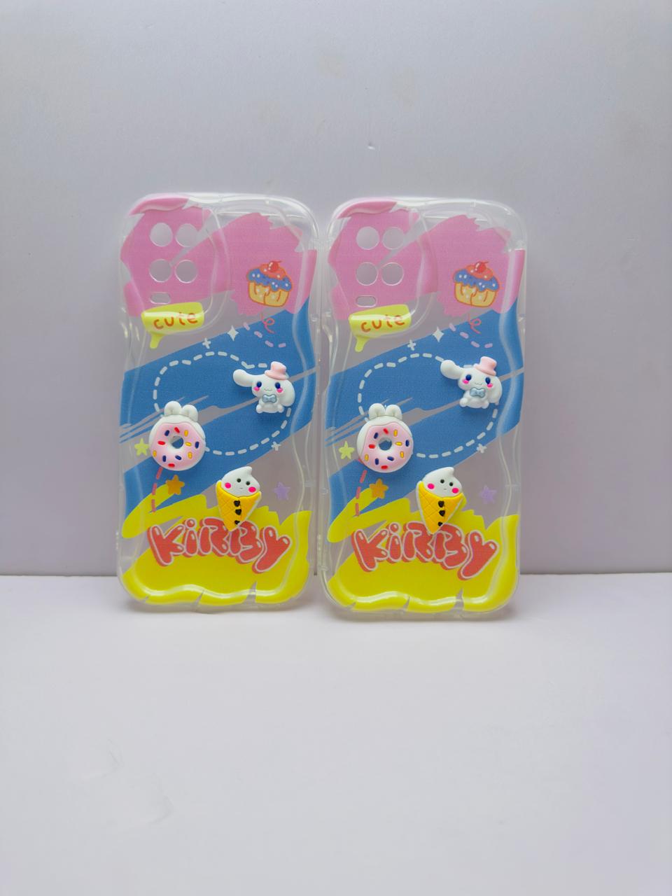 Lahore Mobile Pouch for Oppo A54 Back Cover Colorful Wavy Phone Cases - Luxury Back Cover - Creative Lovely 3D Doll -Girls Back Cover 4