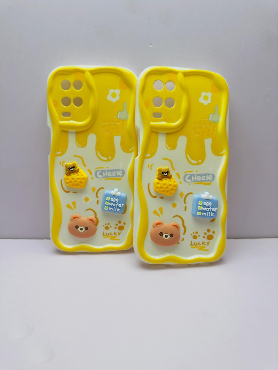 Lahore Mobile Pouch for Oppo A54 Back Cover Colorful Wavy Phone Cases - Luxury Back Cover - Creative Lovely 3D Doll -Girls Back Cover 6