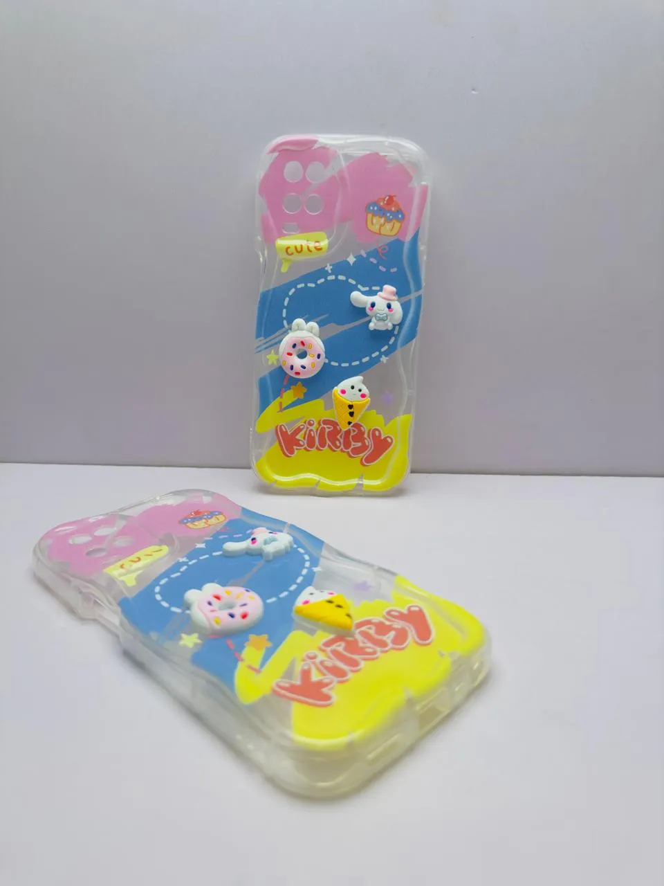 Oppo A54 Back Cover Colorful Wavy Phone Cases Luxury Back Cover Creative Lovely 3D Doll -Girls Back Cover 7