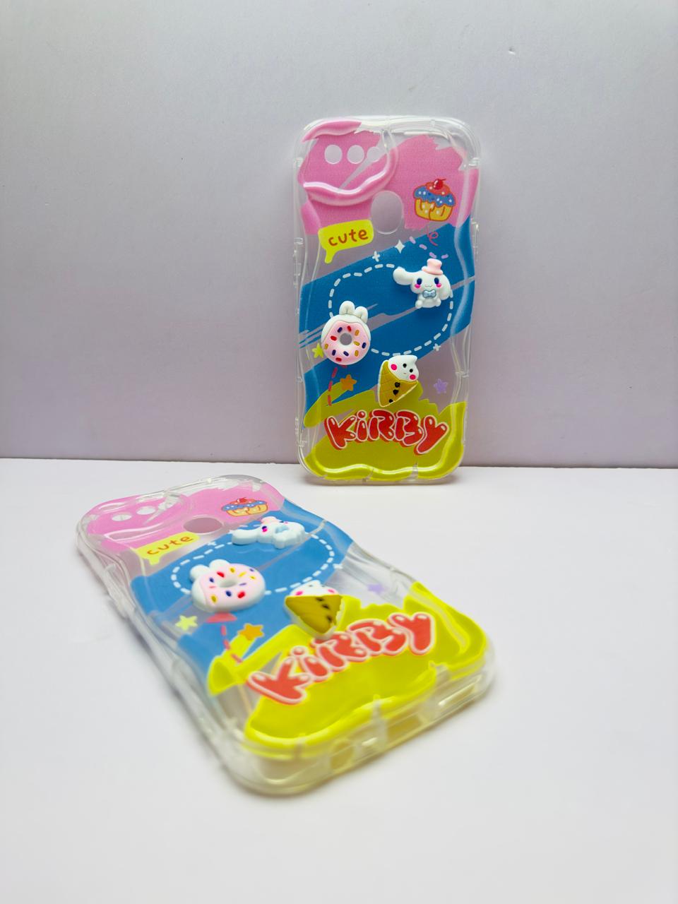 Lahore Mobile Pouch for OPPO A5S / A7 / A12 / A12S Back Cover Colorful Wavy Phone Cases - Luxury Back Cover - Creative Lovely 3D Doll -Girls Back Cover 6