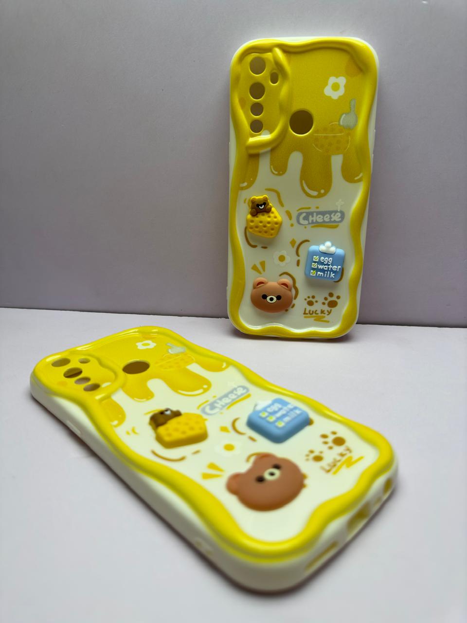 Lahore Mobile Pouch for Realme 5 / 5i / 5s / 5 Pro / 6i / 6 / 6 Pro Back Cover Colorful Wavy Phone Cases - Luxury Back Cover - Creative Lovely 3D Doll -Girls Back Cover 2