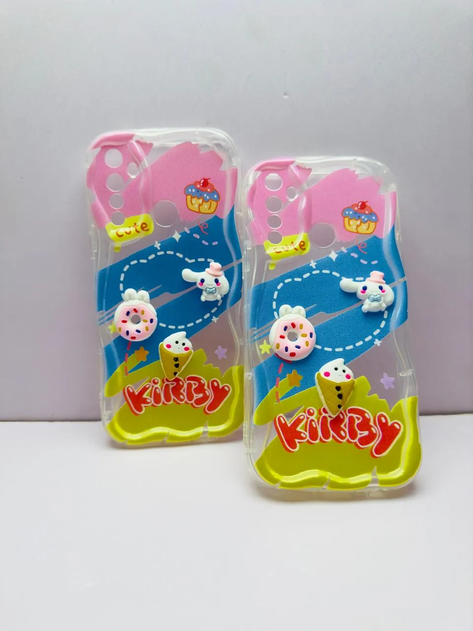 Realme 5 / 5i / 5s / 5 Pro / 6i / 6 / 6 Pro Back Cover Colorful Wavy Phone Cases Luxury Back Cover Creative Lovely 3D Doll -Girls Back Cover 6