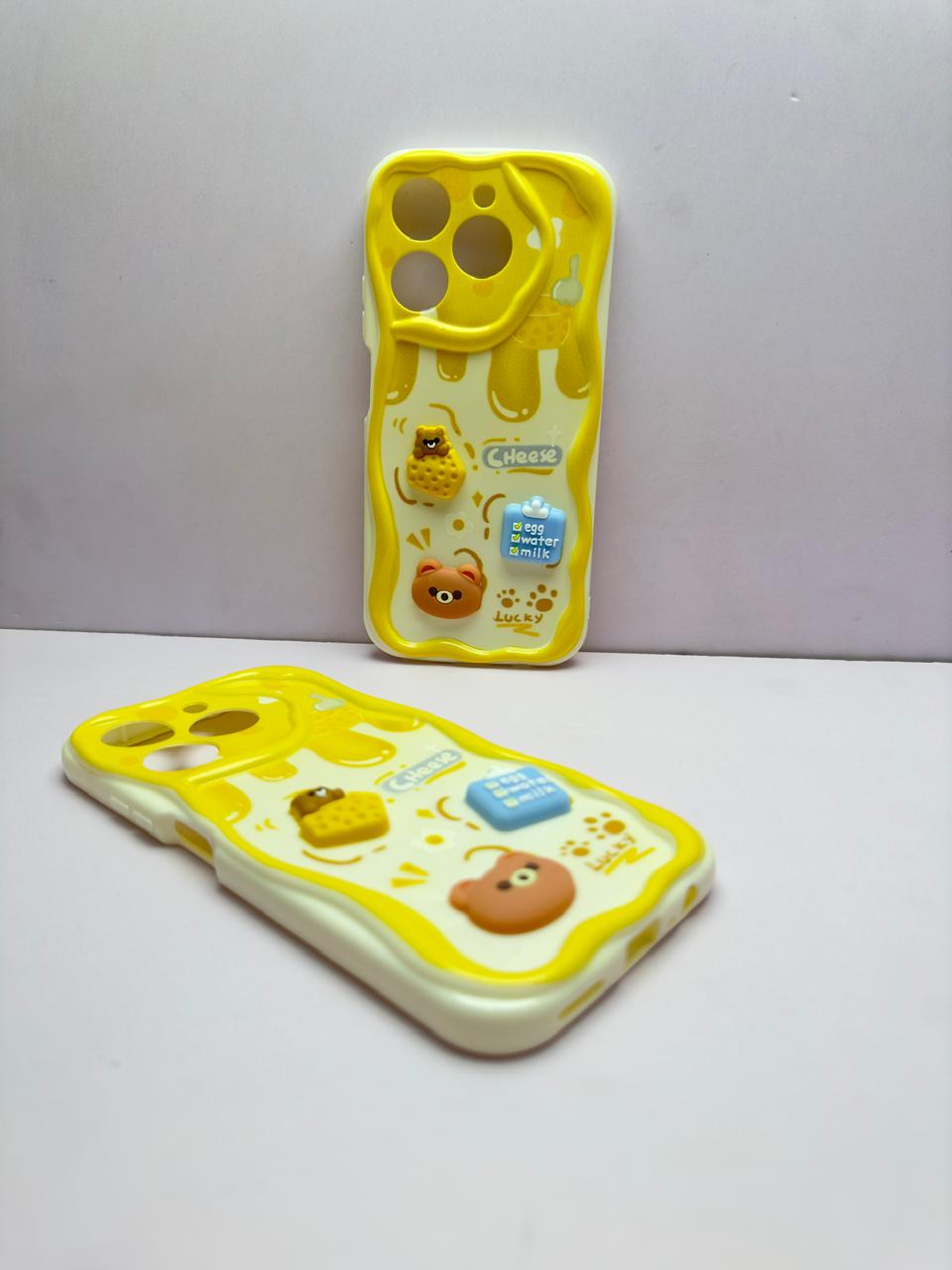 Lahore Mobile Pouch for Realme C61 Back Cover Colorful Wavy Phone Cases - Luxury Back Cover - Creative Lovely 3D Doll -Girls Back Cover 2