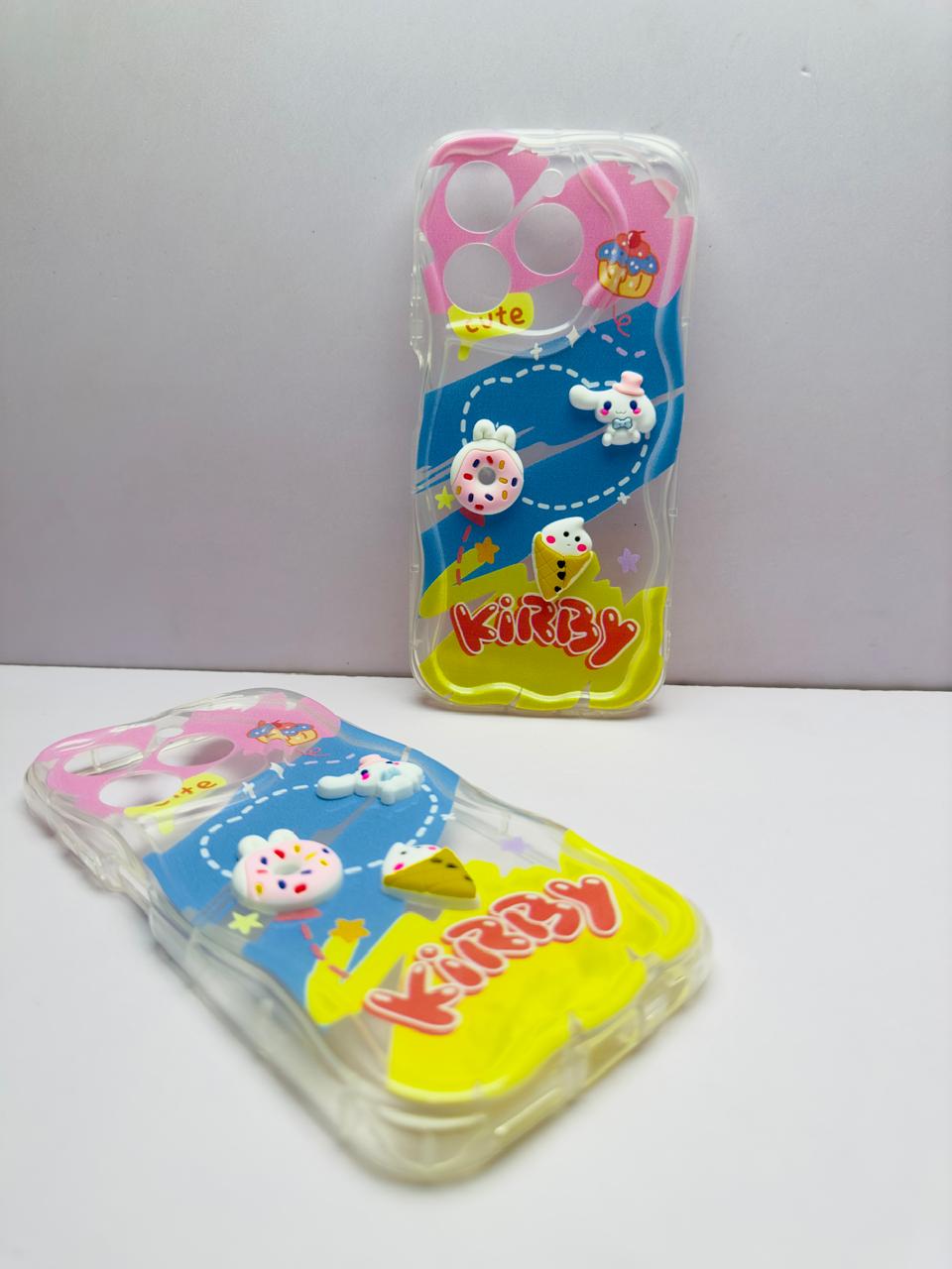 Lahore Mobile Pouch for Realme C61 Back Cover Colorful Wavy Phone Cases - Luxury Back Cover - Creative Lovely 3D Doll -Girls Back Cover 6