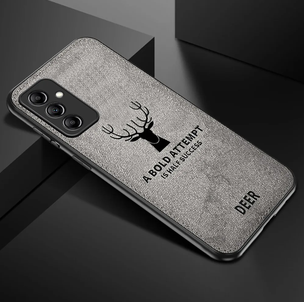 Lahore Mobile Pouch For Samsung A04S Hybrid Soft TPU Deer Pattern Leather Shockproof Case Cover - Samsung A04S Back Cover