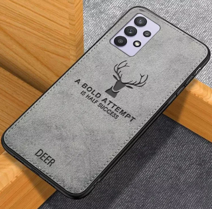 Lahore Mobile Pouch For Samsung A13 Hybrid Soft TPU Deer Pattern Leather Shockproof Case Cover - Samsung A13 Back Cover