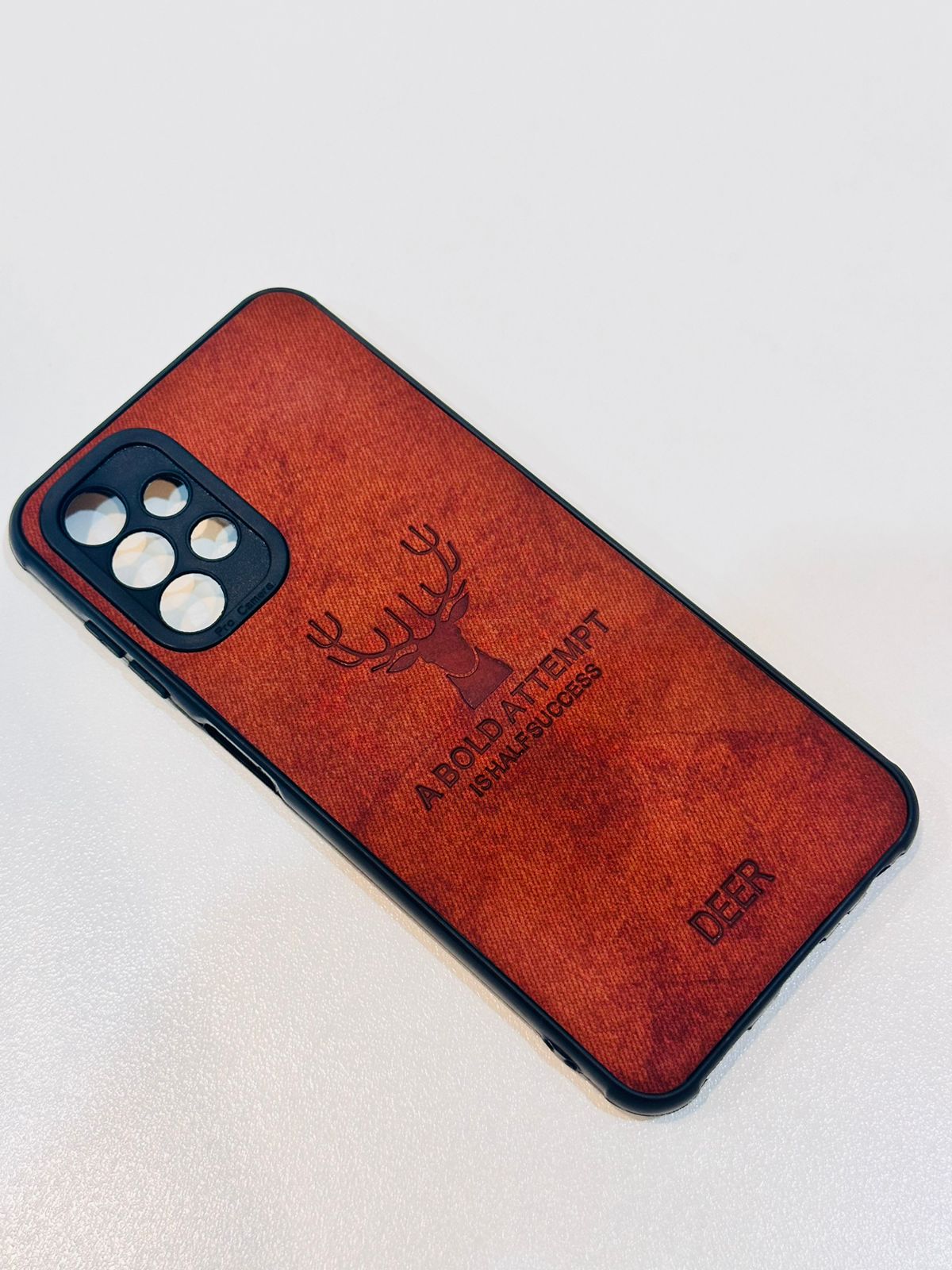 Lahore Mobile Pouch For Samsung A13 Hybrid Soft TPU Deer Pattern Leather Shockproof Case Cover - Samsung A13 Back Cover 6