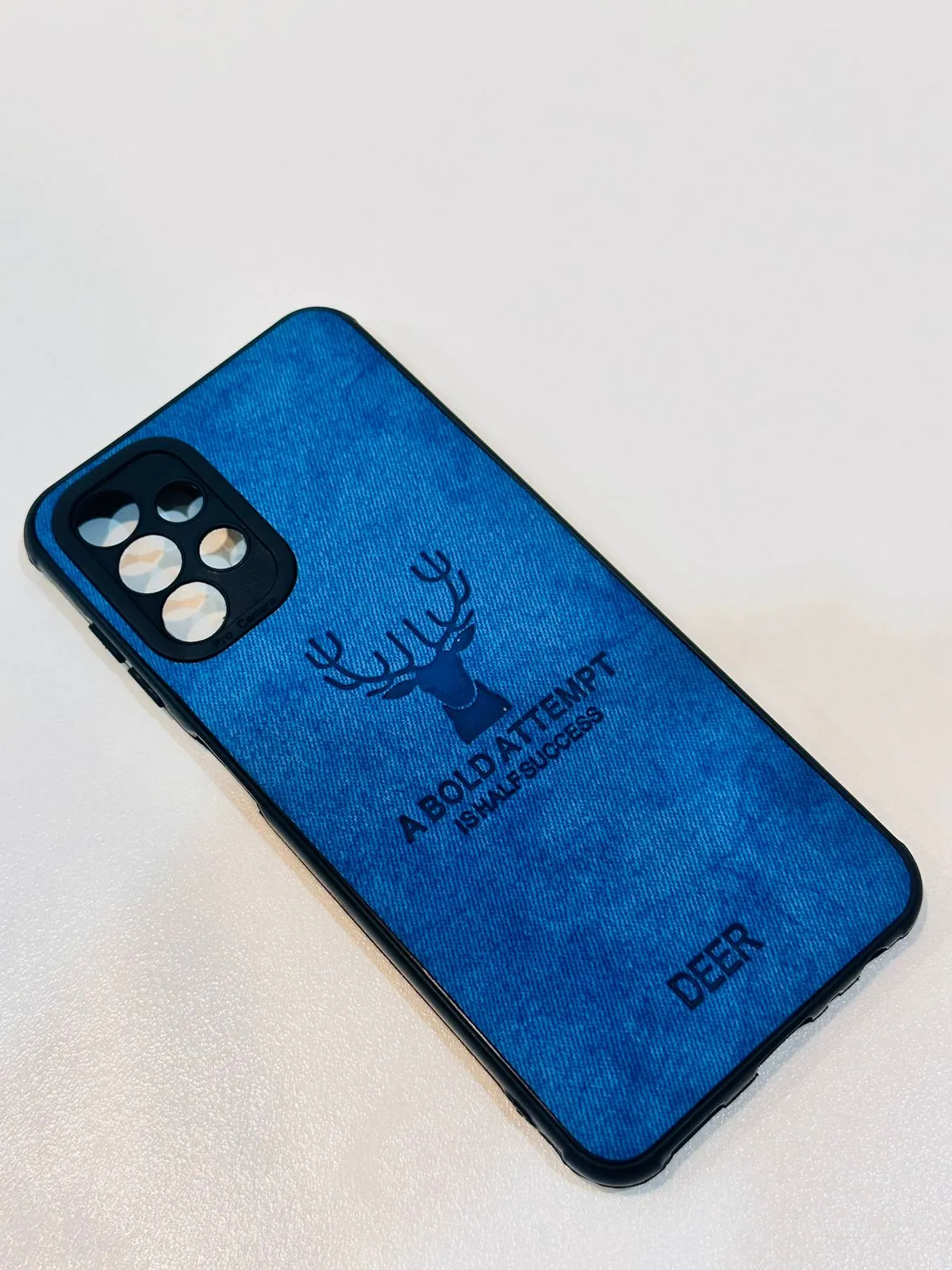 Samsung A13 Hybrid Soft TPU Deer Pattern Leather Shockproof Case Cover Samsung A13 Back Cover 7