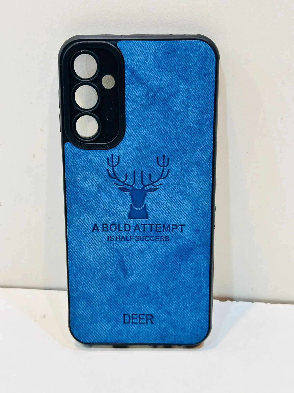 Samsung A14 Hybrid Soft TPU Deer Pattern Leather Shockproof Case Cover Samsung A14 Back Cover 4