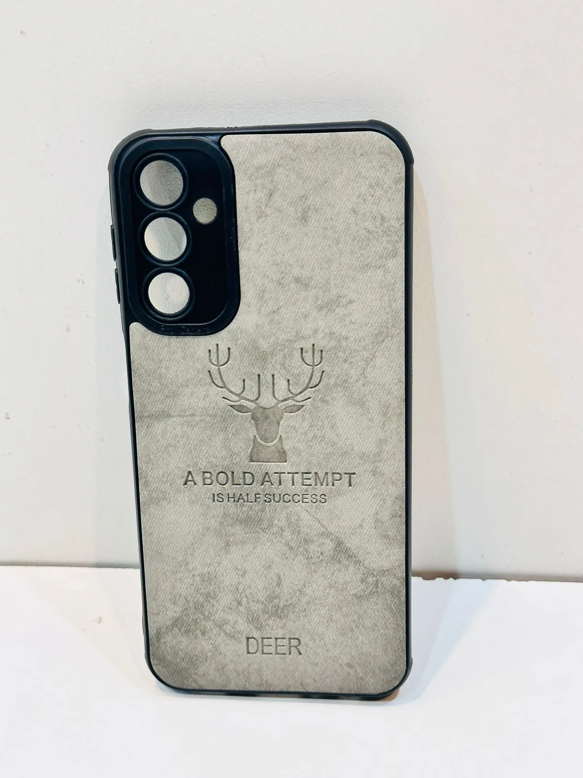 Samsung A14 Hybrid Soft TPU Deer Pattern Leather Shockproof Case Cover Samsung A14 Back Cover 6