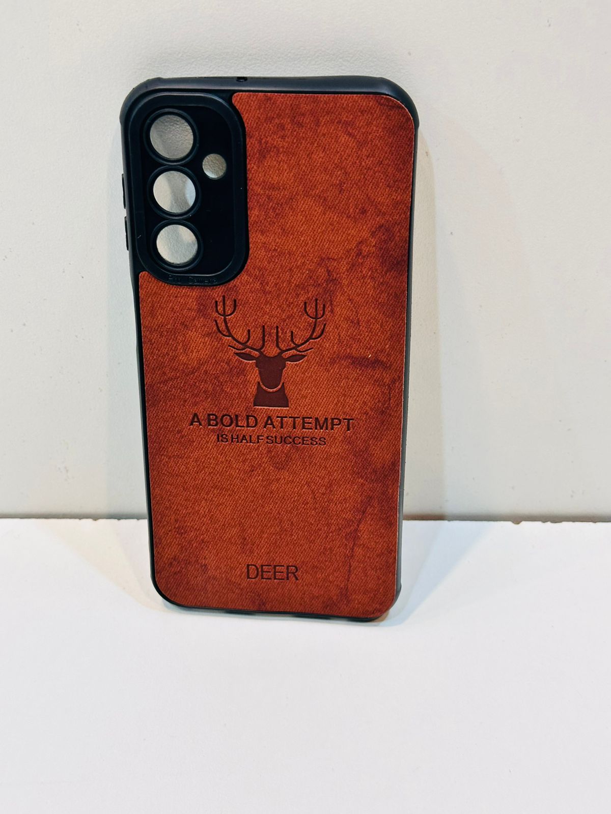 Lahore Mobile Pouch For Samsung A34 Hybrid Soft TPU Deer Pattern Leather Shockproof Case Cover - Samsung A34 Back Cover 7