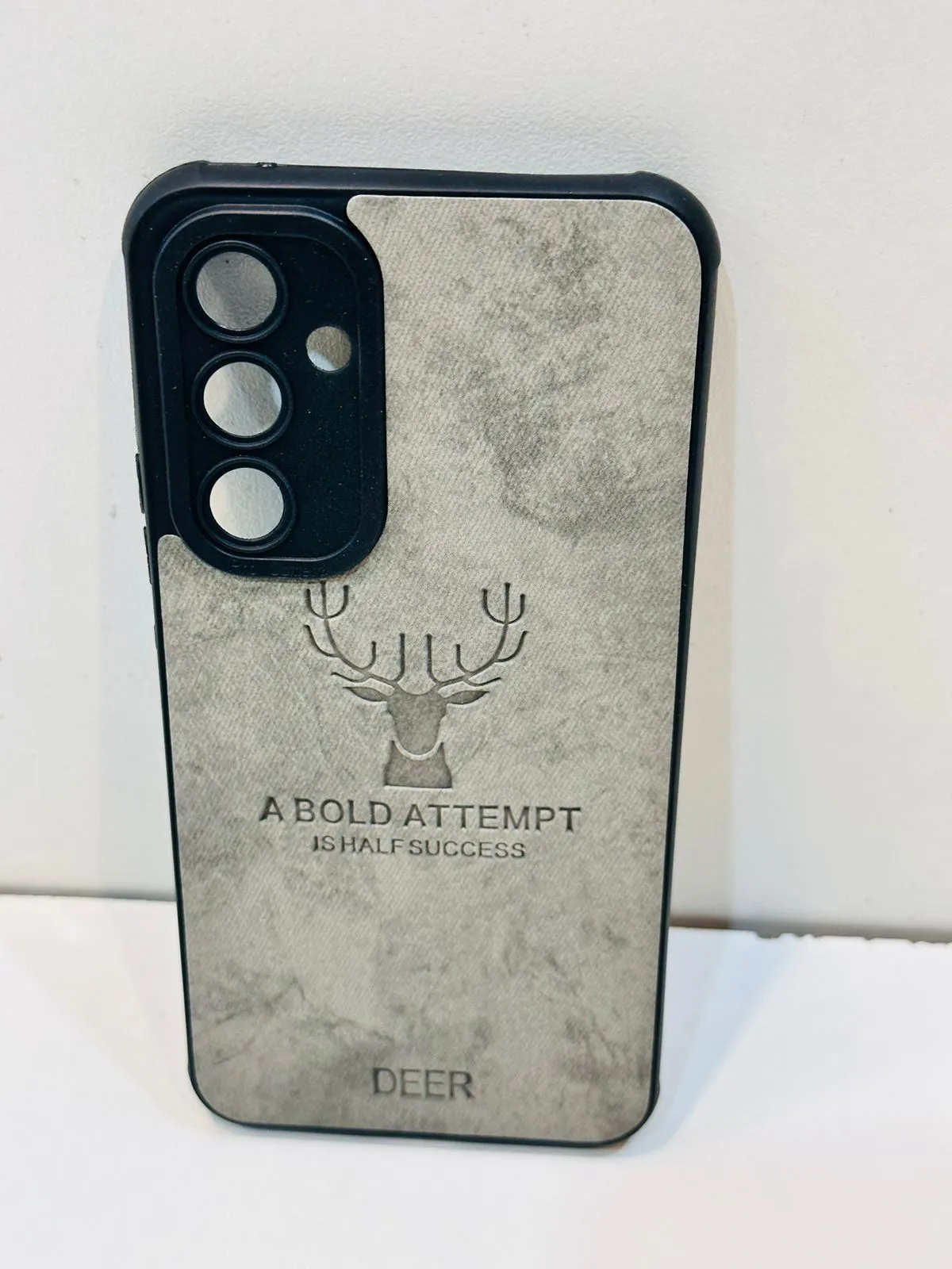 Samsung A34 Hybrid Soft TPU Deer Pattern Leather Shockproof Case Cover Samsung A34 Back Cover 7