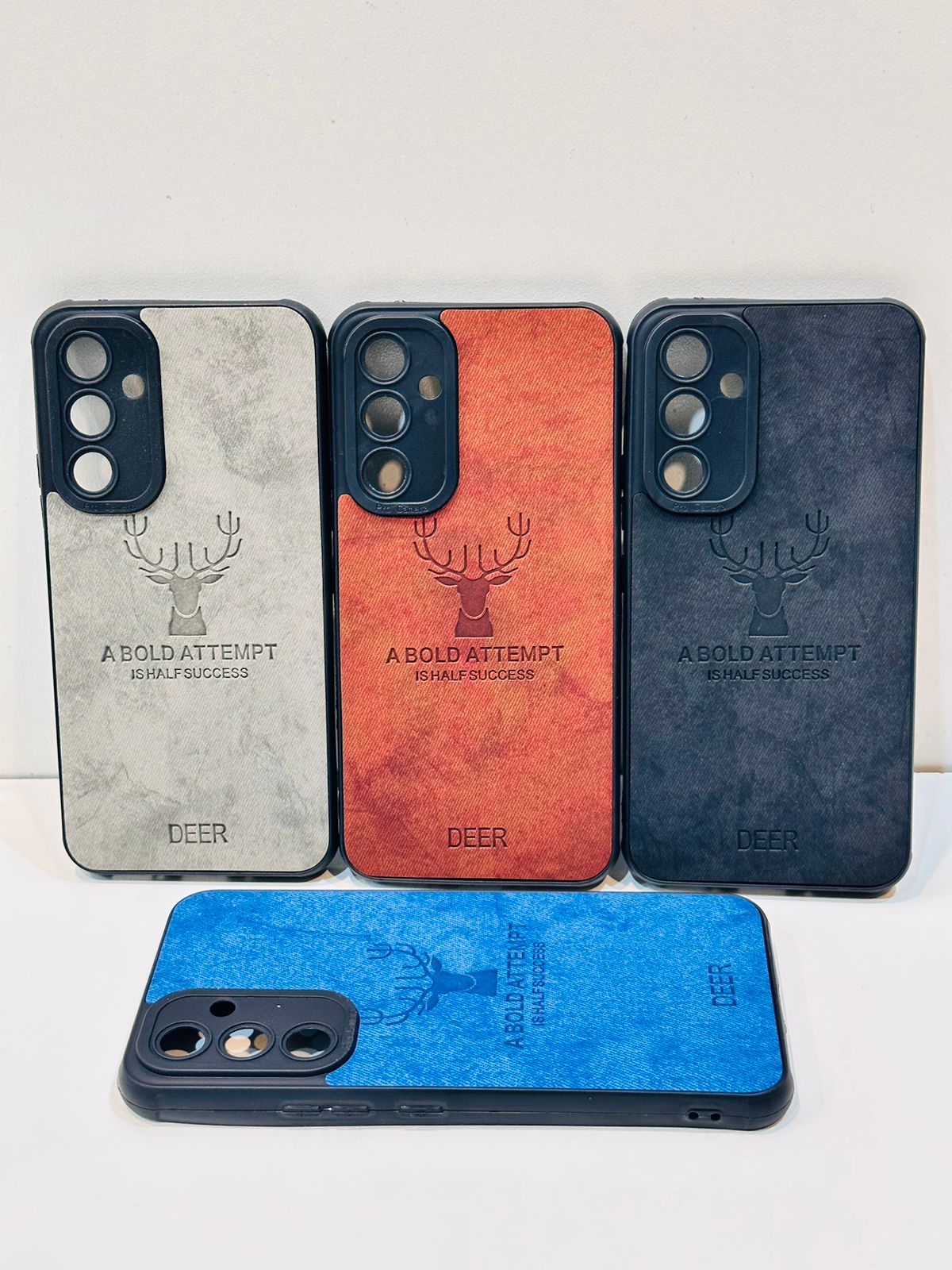 Lahore Mobile Pouch For Samsung A34 Hybrid Soft TPU Deer Pattern Leather Shockproof Case Cover - Samsung A34 Back Cover 9