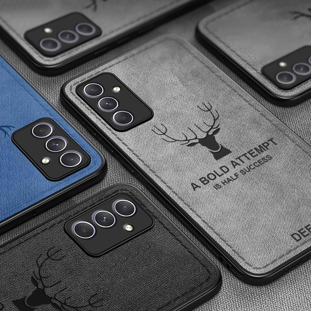 Lahore Mobile Pouch For Samsung A54 Hybrid Soft TPU Deer Pattern Leather Shockproof Case Cover - Samsung A54 Back Cover