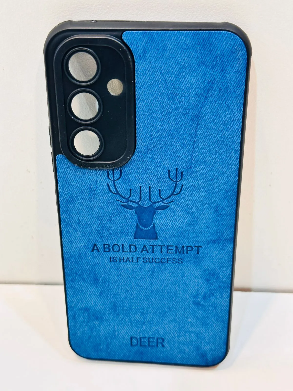 Samsung A54 Hybrid Soft TPU Deer Pattern Leather Shockproof Case Cover Samsung A54 Back Cover 3