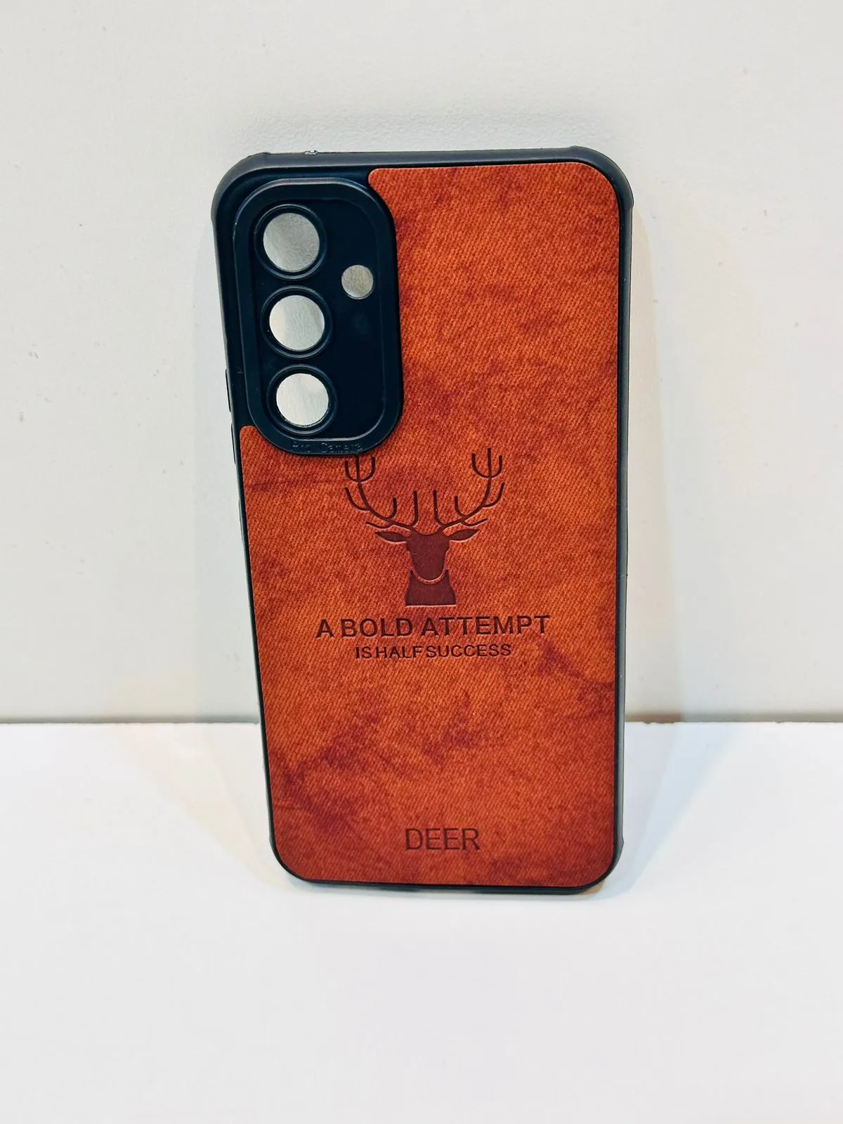 Samsung A54 Hybrid Soft TPU Deer Pattern Leather Shockproof Case Cover Samsung A54 Back Cover 9