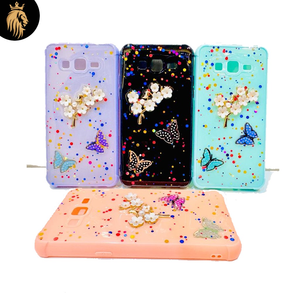 Lahore Mobile Pouch for Samsung Grand Prime /Grand Prime plus (G530) Back Cover Girls Back Cover - Fancy Flower Butterfly Covers- Samsung Grand Prime /Grand Prime plus (G530) Back Case