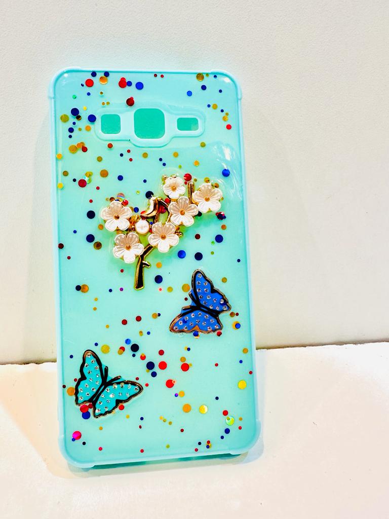 Lahore Mobile Pouch for Samsung Grand Prime /Grand Prime plus (G530) Back Cover Girls Back Cover - Fancy Flower Butterfly Covers- Samsung Grand Prime /Grand Prime plus (G530) Back Case 2