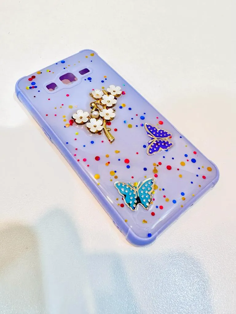 Samsung Grand Prime /Grand Prime plus (G530) Back Cover Girls Back Cover Fancy Flower Butterfly Covers- Samsung Grand Prime /Grand Prime plus (G530) Back Case 3