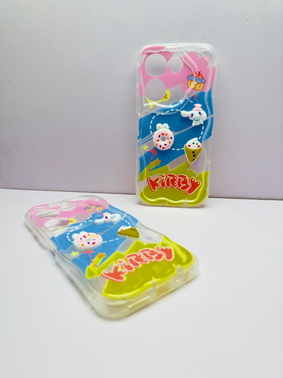 Lahore Mobile Pouch for Tecno Camon 20 / Camon 20 Pro Back Cover Colorful Wavy Phone Cases - Luxury Back Cover - Creative Lovely 3D Doll -Girls Back Cover 2