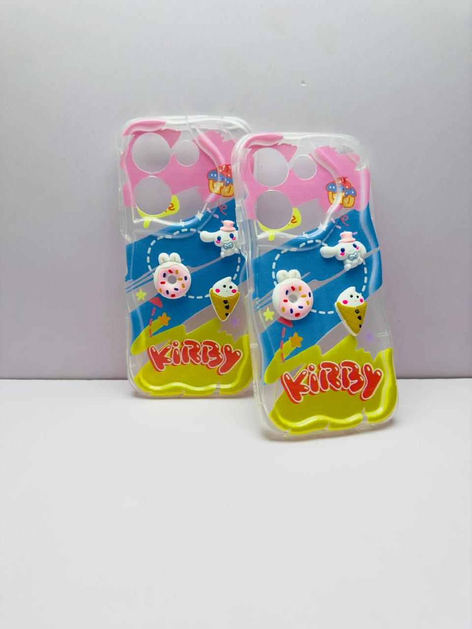 Lahore Mobile Pouch for Tecno Camon 20 / Camon 20 Pro Back Cover Colorful Wavy Phone Cases - Luxury Back Cover - Creative Lovely 3D Doll -Girls Back Cover 3