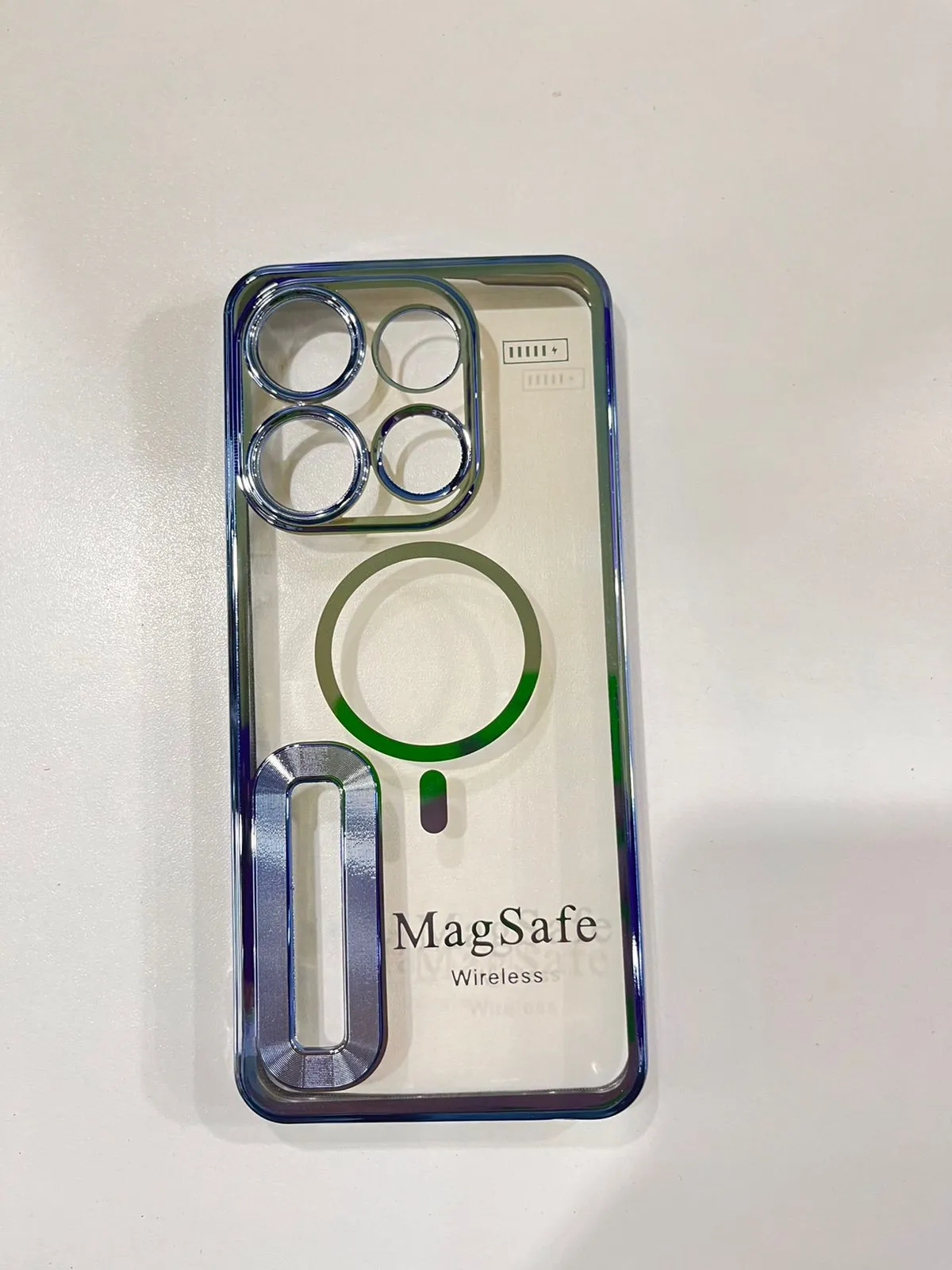 Tecno Pop 7 / Pop 7 pro Back Cover Luxury 6D Plating Soft Case Camera Lens Protection Crome Case MAG SAFE Case 6