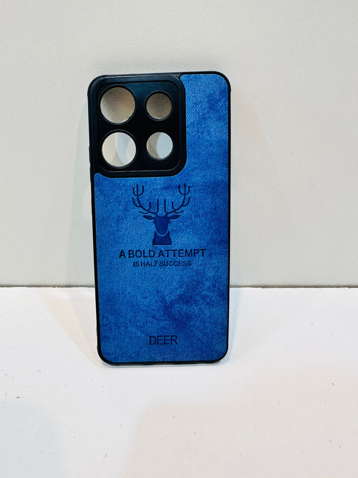 Lahore Mobile Pouch For Tecno Spark Go 2023 Hybrid Soft TPU Deer Pattern Leather Shockproof Case Cover - Tecno Spark Go 2023 Back Cover 2