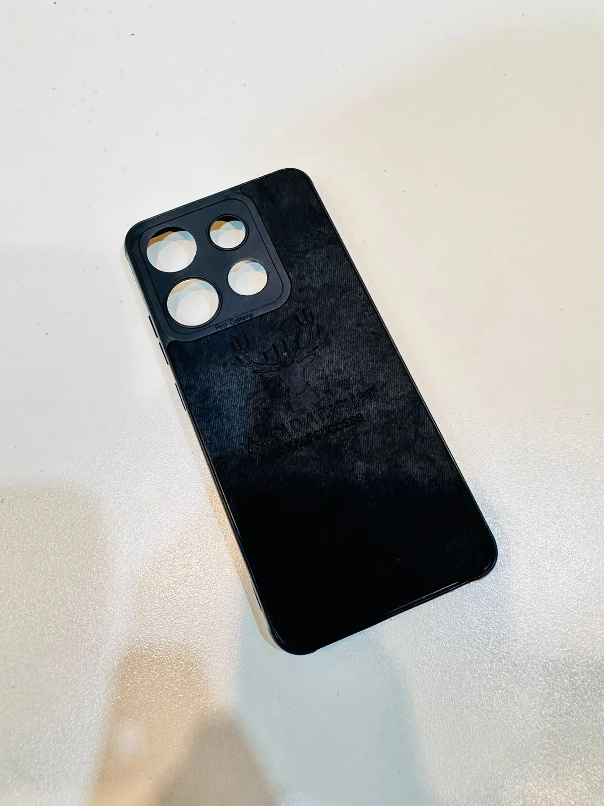 Tecno Spark Go 2023 Hybrid Soft TPU Deer Pattern Leather Shockproof Case Cover Tecno Spark Go 2023 Back Cover 2