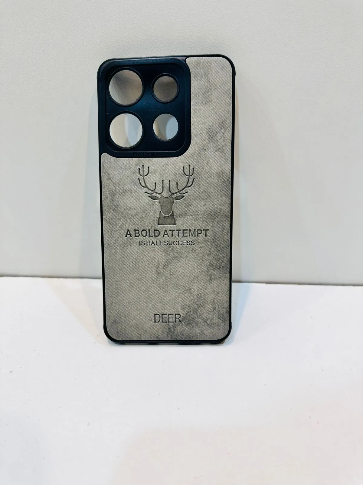 Tecno Spark Go 2023 Hybrid Soft TPU Deer Pattern Leather Shockproof Case Cover Tecno Spark Go 2023 Back Cover 3