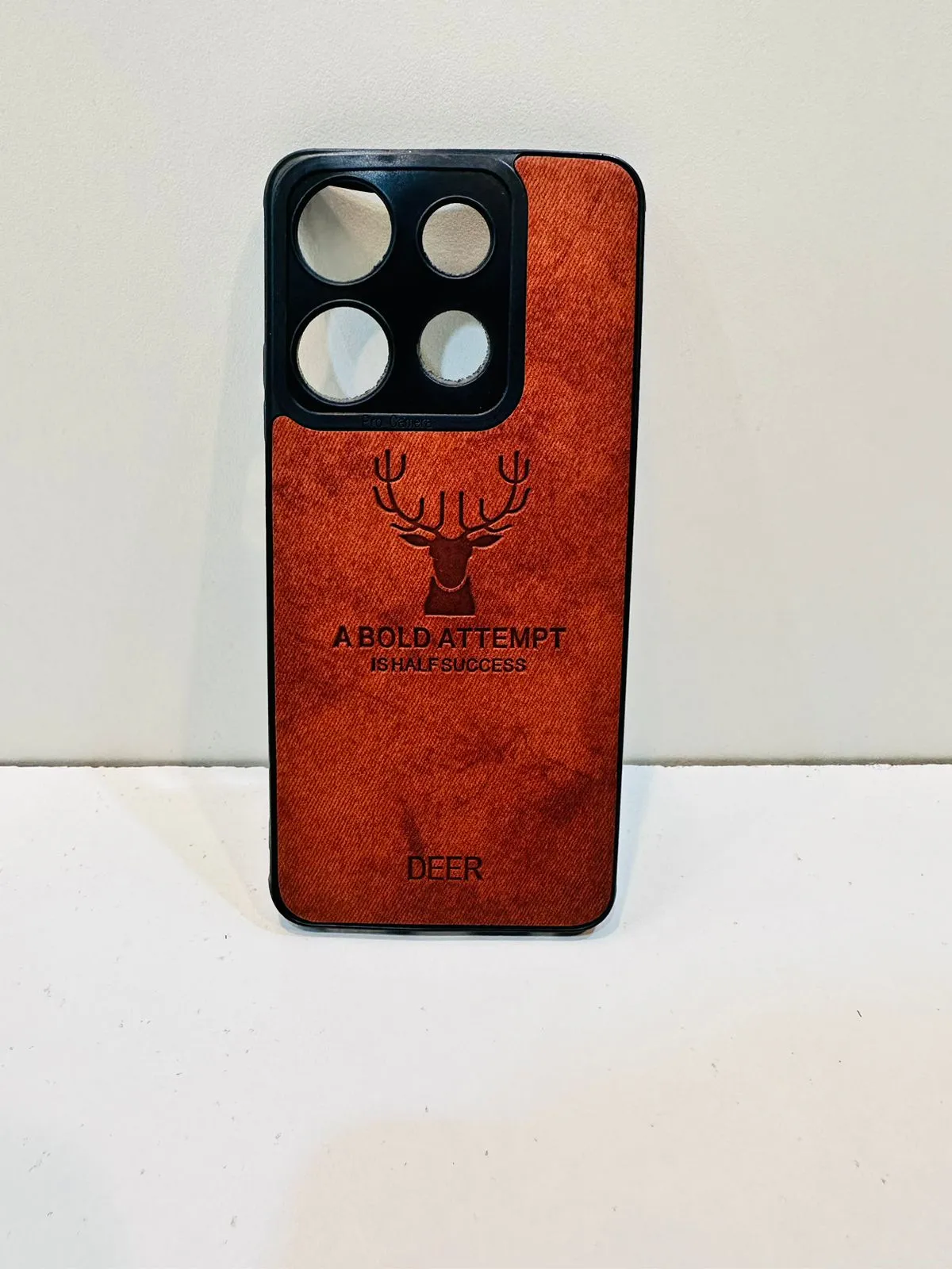 Tecno Spark Go 2023 Hybrid Soft TPU Deer Pattern Leather Shockproof Case Cover Tecno Spark Go 2023 Back Cover 7