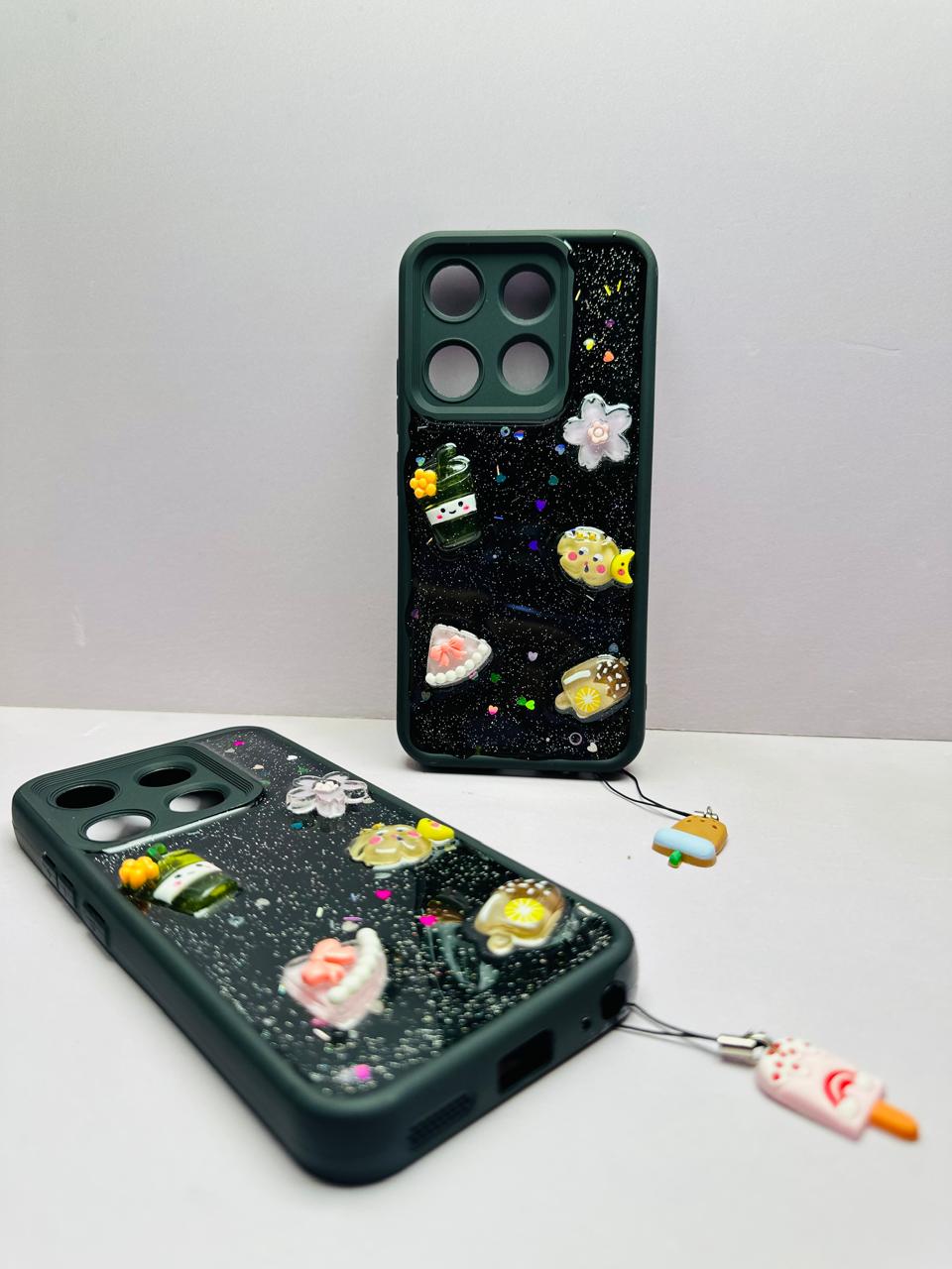 Lahore Mobile Pouch for Tecno Spark Go 2023 / Tecno Pop 7 Back Cover Girls Back Cover - Fancy Flower Butterfly Covers- Tecno Spark Go 2023 / Tecno Pop 7 Back Case 2