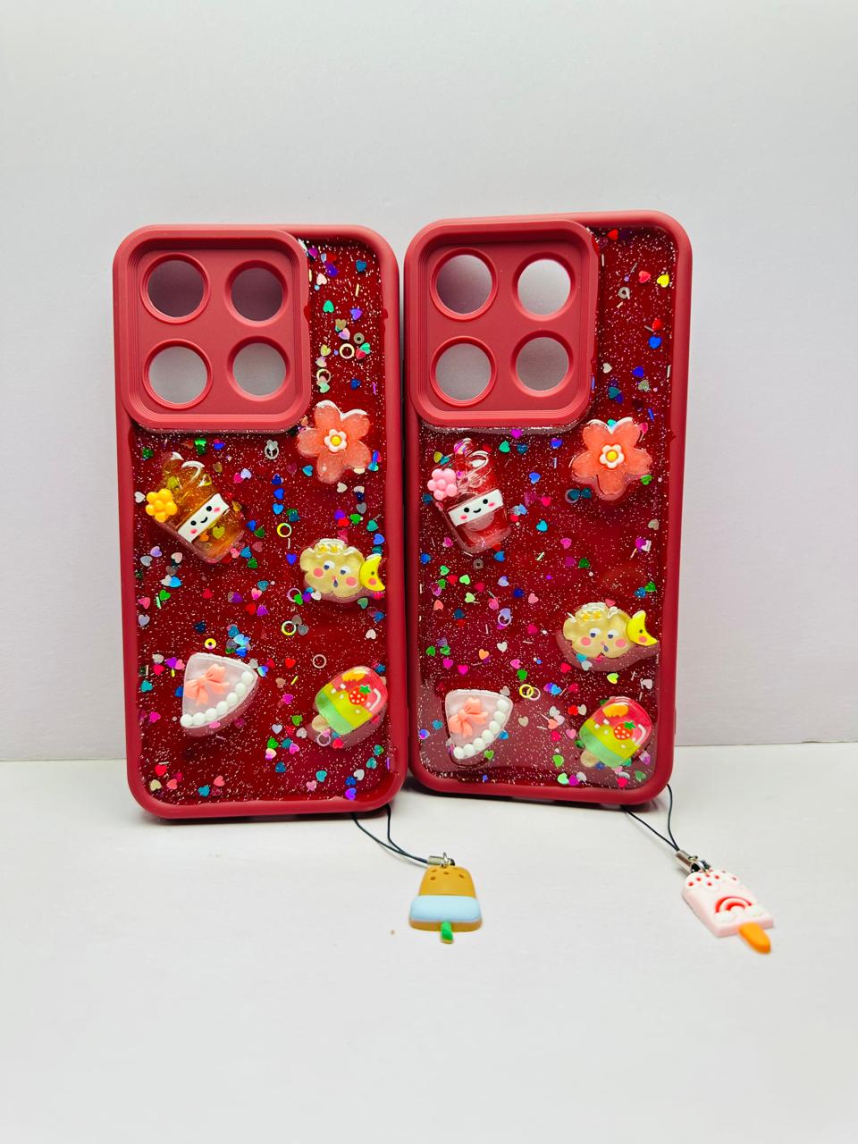 Lahore Mobile Pouch for Tecno Spark Go 2023 / Tecno Pop 7 Back Cover Girls Back Cover - Fancy Flower Butterfly Covers- Tecno Spark Go 2023 / Tecno Pop 7 Back Case 4