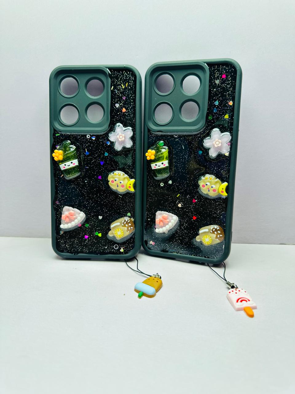 Lahore Mobile Pouch for Tecno Spark Go 2023 / Tecno Pop 7 Back Cover Girls Back Cover - Fancy Flower Butterfly Covers- Tecno Spark Go 2023 / Tecno Pop 7 Back Case 7