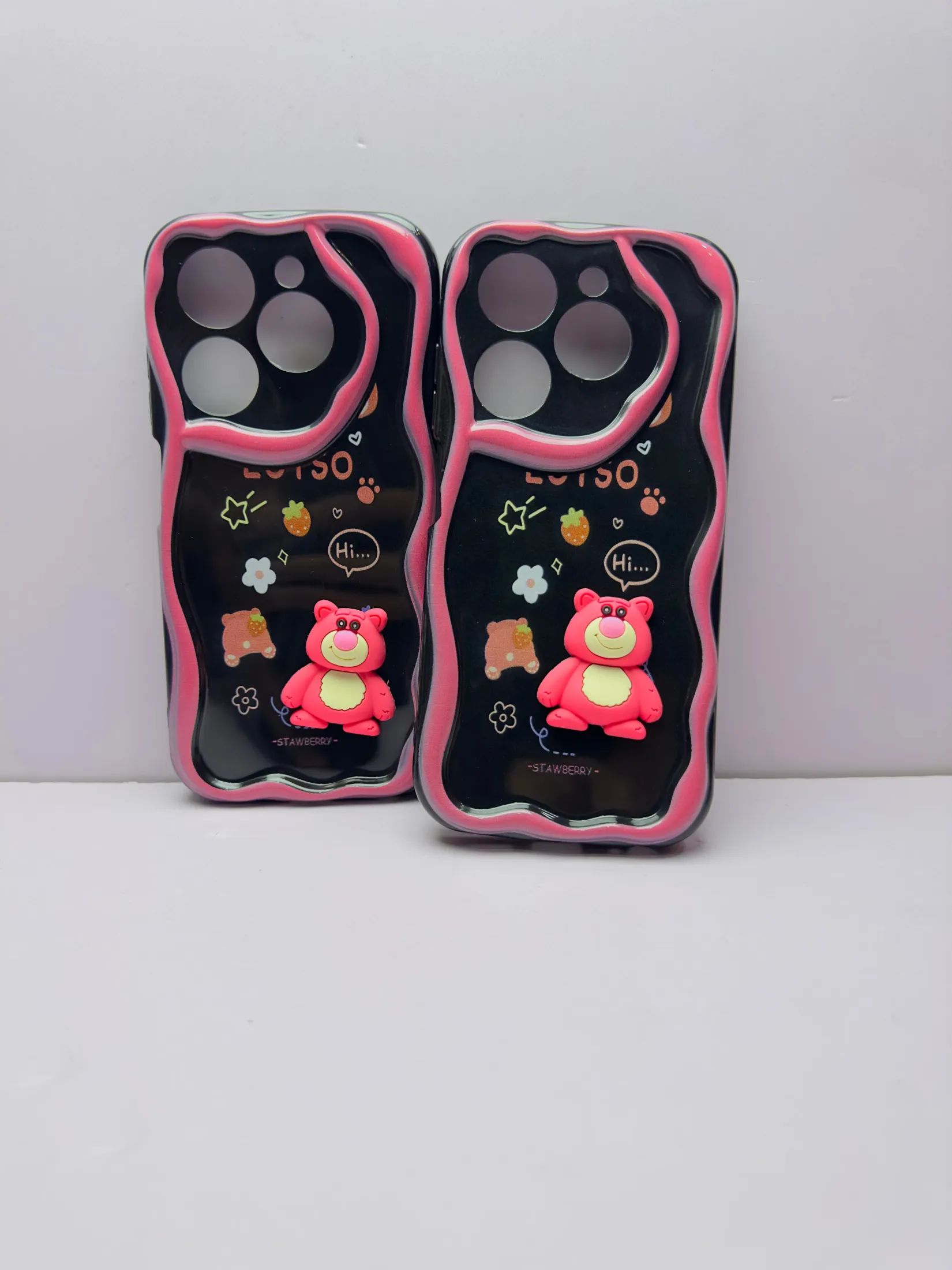 Tecno Spark Go 2024 Back Cover Colorful Wavy Phone Cases Luxury Back Cover Creative Lovely 3D Doll -Girls Back Cover 4