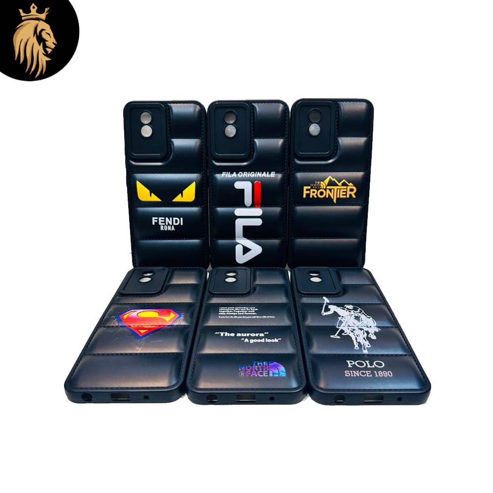 Lahore Mobile Pouch for Vivo Y02T Back Covers - Premium Soft Silicon Puffer Case - New Elegant Designs