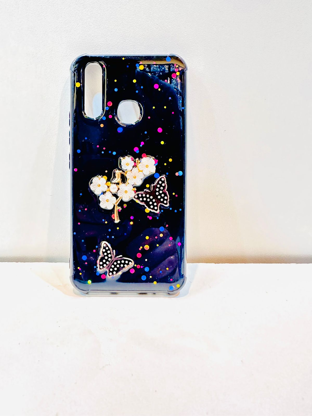 Lahore Mobile Pouch for Vivo Y11 / Y12 / Y15 / Y17 Back Cover Girls Back Cover - Fancy Flower Butterfly Covers-Vivo Y11 / Y12 / Y15 / Y17 Back Case 2