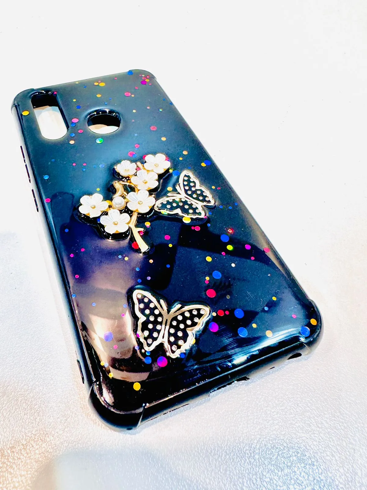 Vivo Y11 / Y12 / Y15 / Y17 Back Cover Girls Back Cover Fancy Flower Butterfly Covers-Vivo Y11 / Y12 / Y15 / Y17 Back Case 13