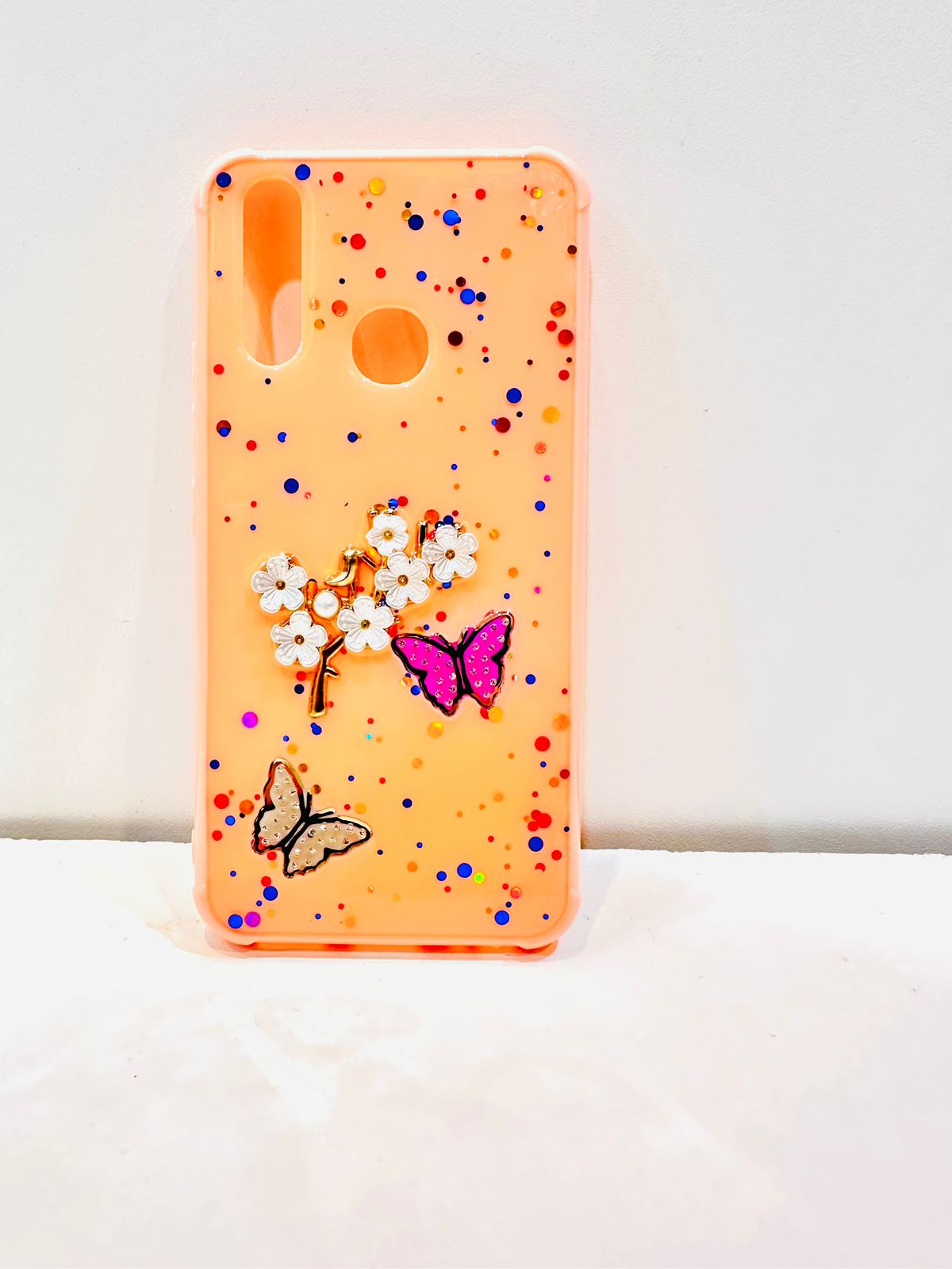 Lahore Mobile Pouch for Vivo Y11 / Y12 / Y15 / Y17 Back Cover Girls Back Cover - Fancy Flower Butterfly Covers-Vivo Y11 / Y12 / Y15 / Y17 Back Case 4