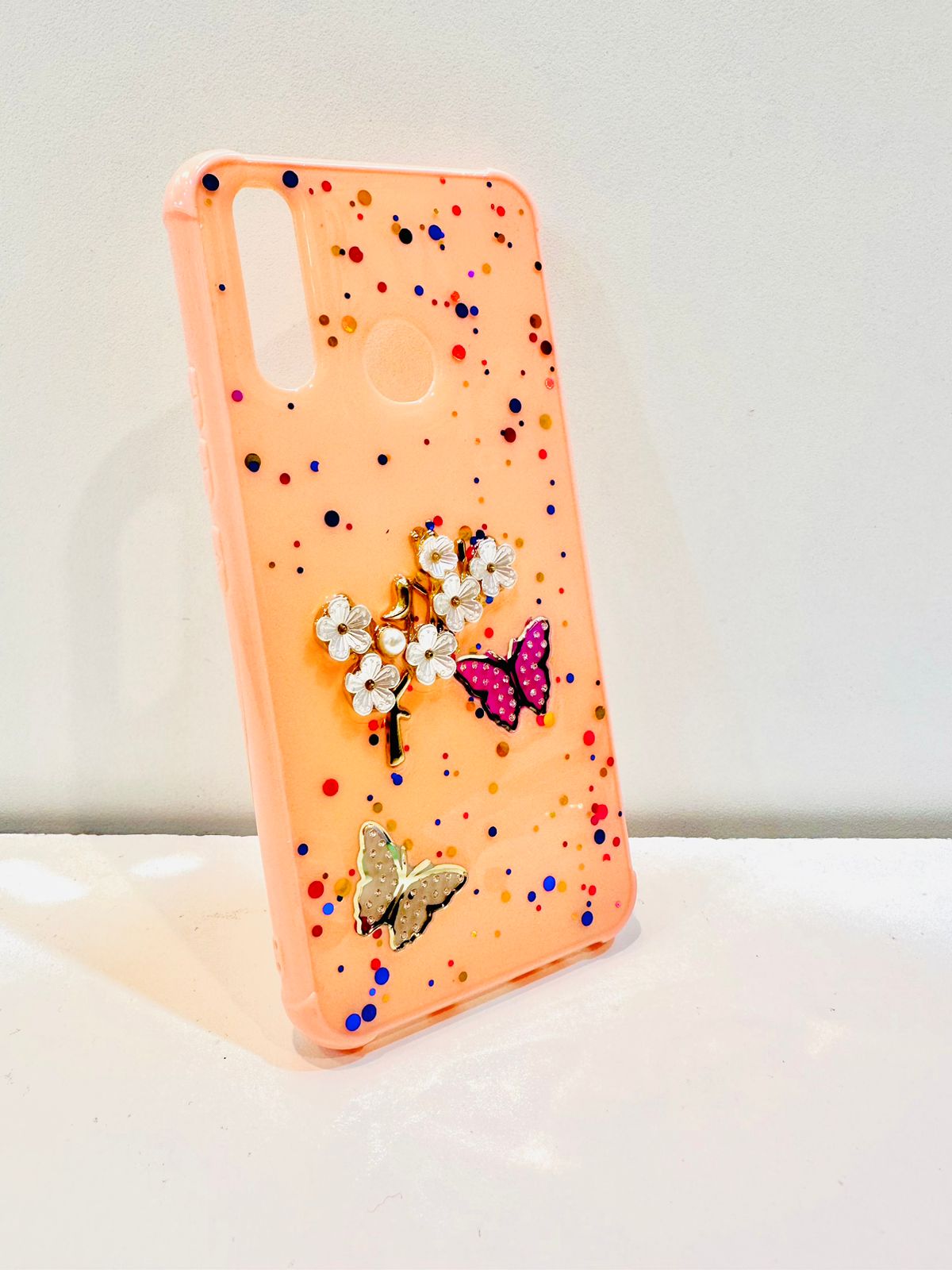 Lahore Mobile Pouch for Vivo Y11 / Y12 / Y15 / Y17 Back Cover Girls Back Cover - Fancy Flower Butterfly Covers-Vivo Y11 / Y12 / Y15 / Y17 Back Case 5