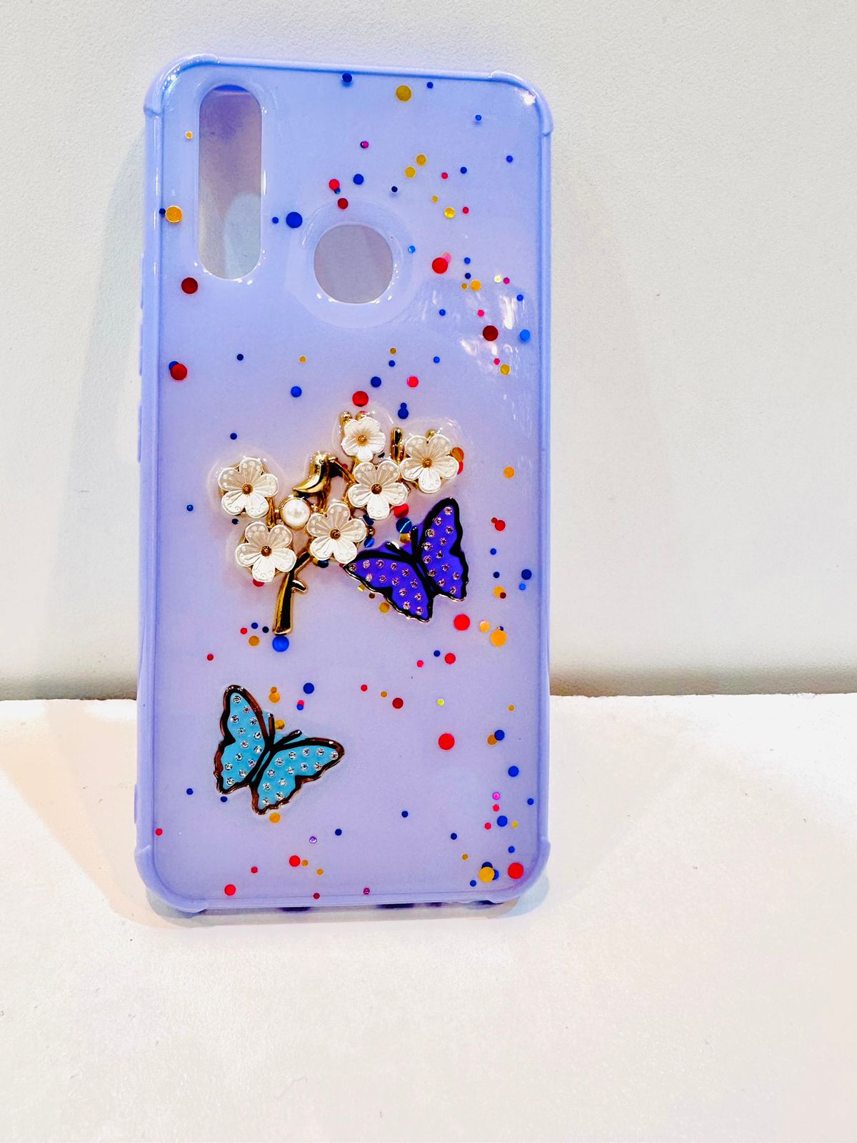 Lahore Mobile Pouch for Vivo Y11 / Y12 / Y15 / Y17 Back Cover Girls Back Cover - Fancy Flower Butterfly Covers-Vivo Y11 / Y12 / Y15 / Y17 Back Case 6