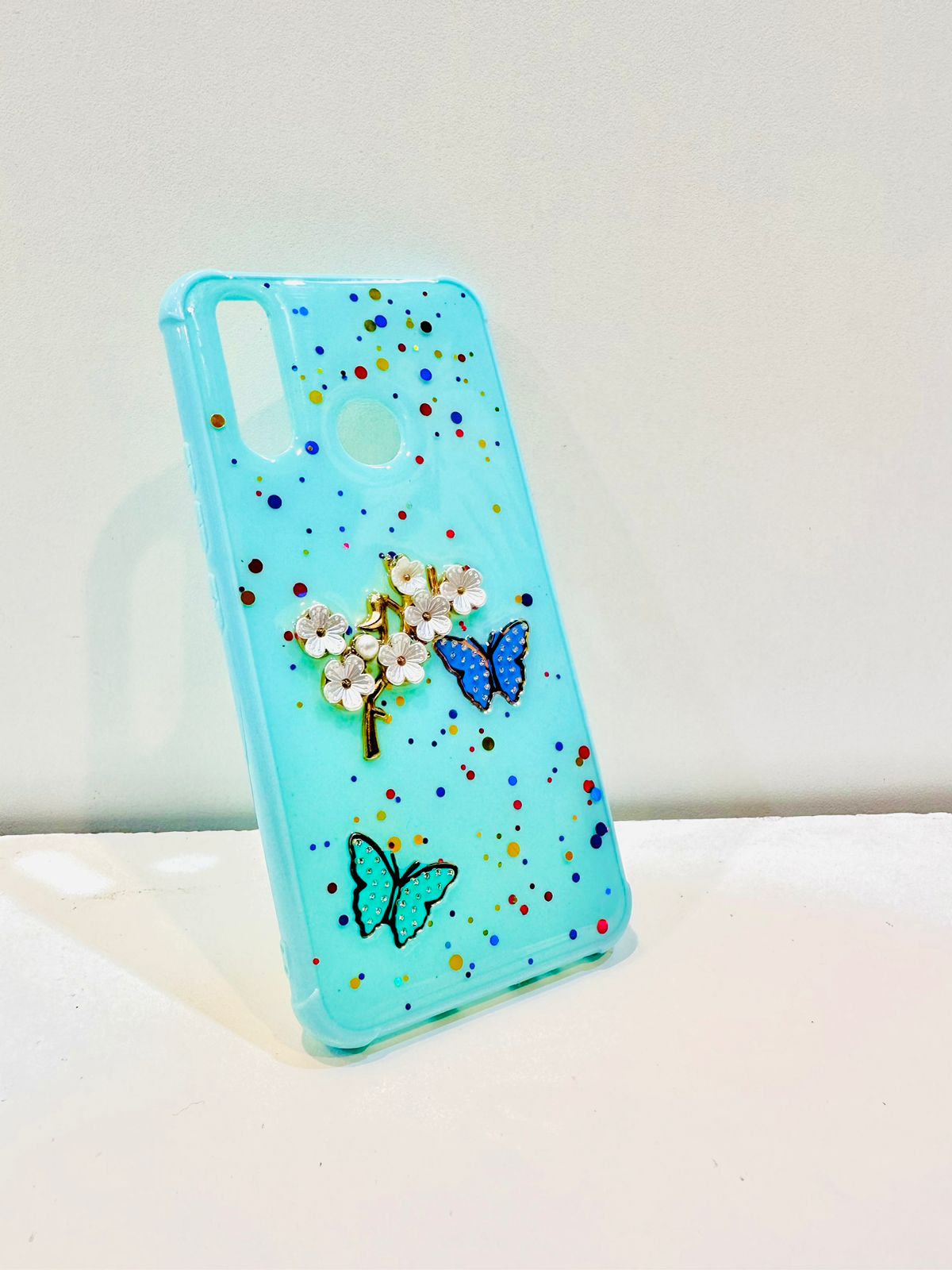 Lahore Mobile Pouch for Vivo Y11 / Y12 / Y15 / Y17 Back Cover Girls Back Cover - Fancy Flower Butterfly Covers-Vivo Y11 / Y12 / Y15 / Y17 Back Case 9