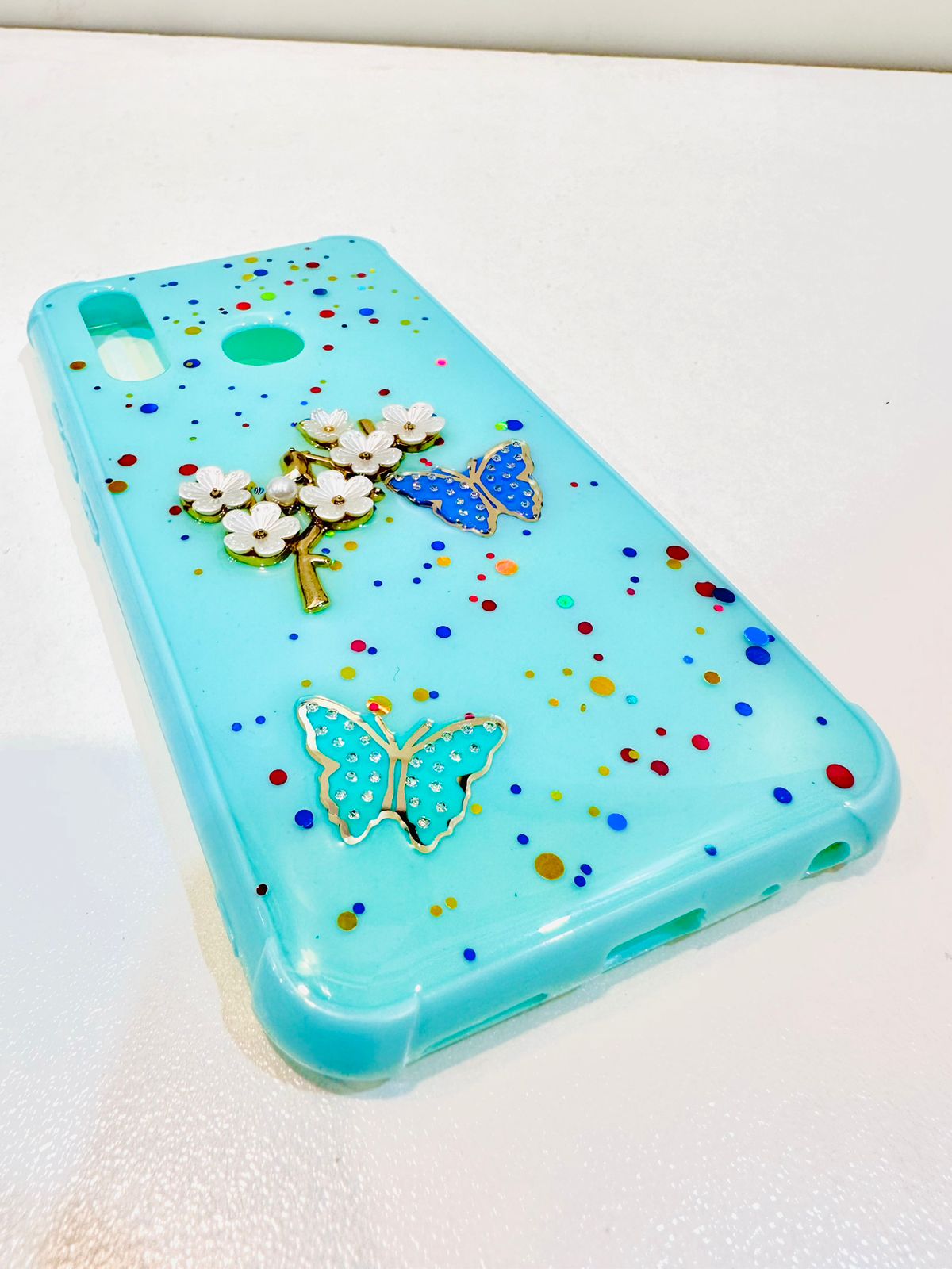 Lahore Mobile Pouch for Vivo Y11 / Y12 / Y15 / Y17 Back Cover Girls Back Cover - Fancy Flower Butterfly Covers-Vivo Y11 / Y12 / Y15 / Y17 Back Case 10