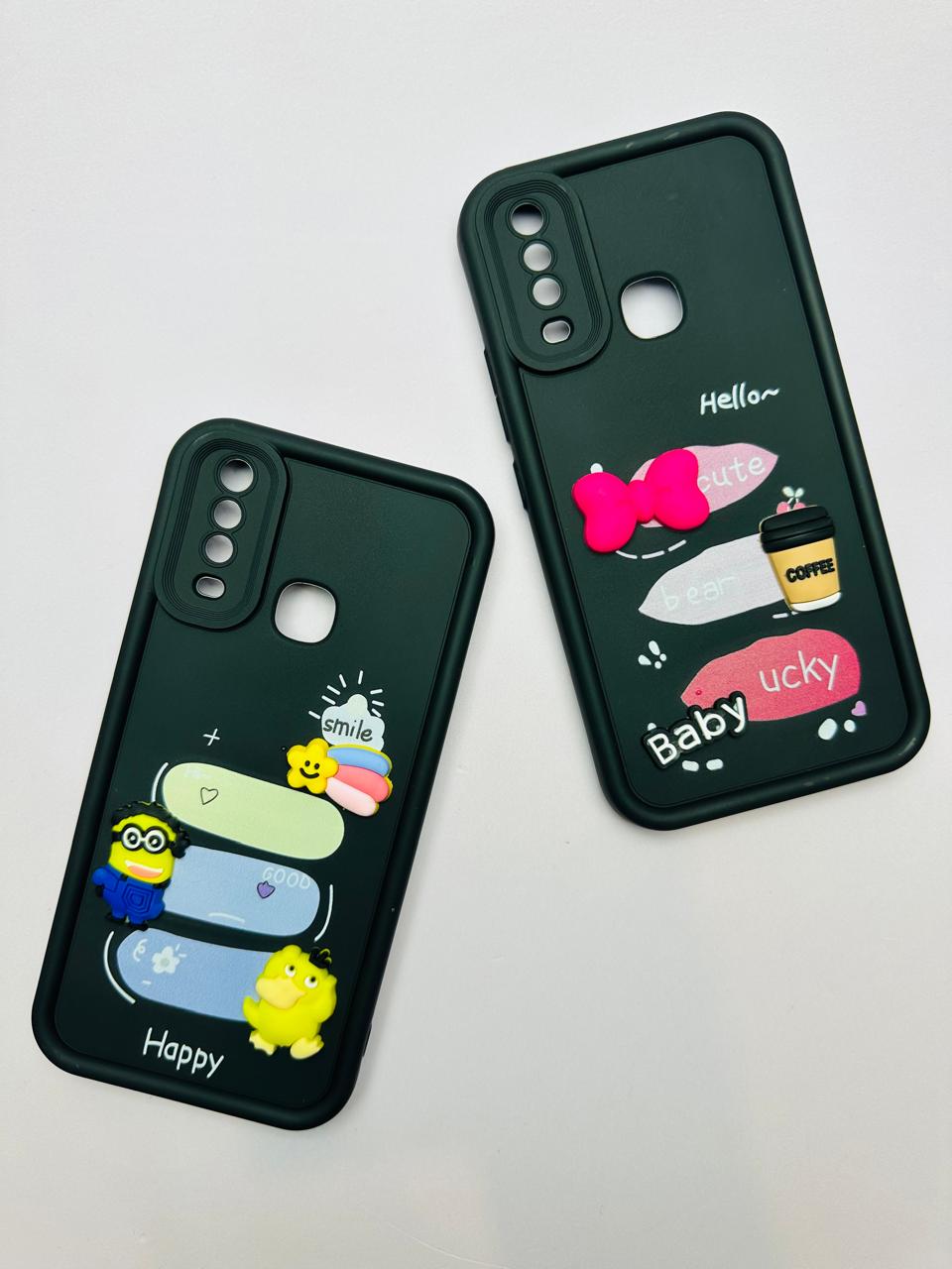 Lahore Mobile Pouch for Vivo Y11 | Y12 | Y15 | Y17 Girls Back Cover - Luxury Back Cover - Creative Lovely 3D Doll - Vivo Y11 | Y12 | Y15 | Y17 Dolls Case 2