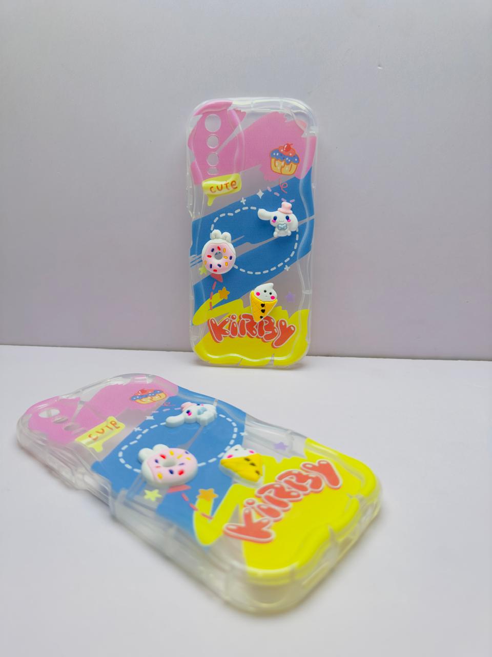 Lahore Mobile Pouch for Vivo Y20 / Y12S Y12A / Y20i Y20S Y20S Back Cover Colorful Wavy Phone Cases - Luxury Back Cover - Creative Lovely 3D Doll -Girls Back Cover 5