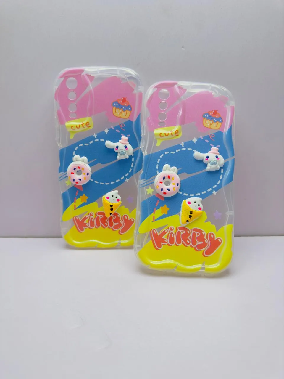 Vivo Y20 / Y12S Y12A / Y20i Y20S Y20S Back Cover Colorful Wavy Phone Cases Luxury Back Cover Creative Lovely 3D Doll -Girls Back Cover 5