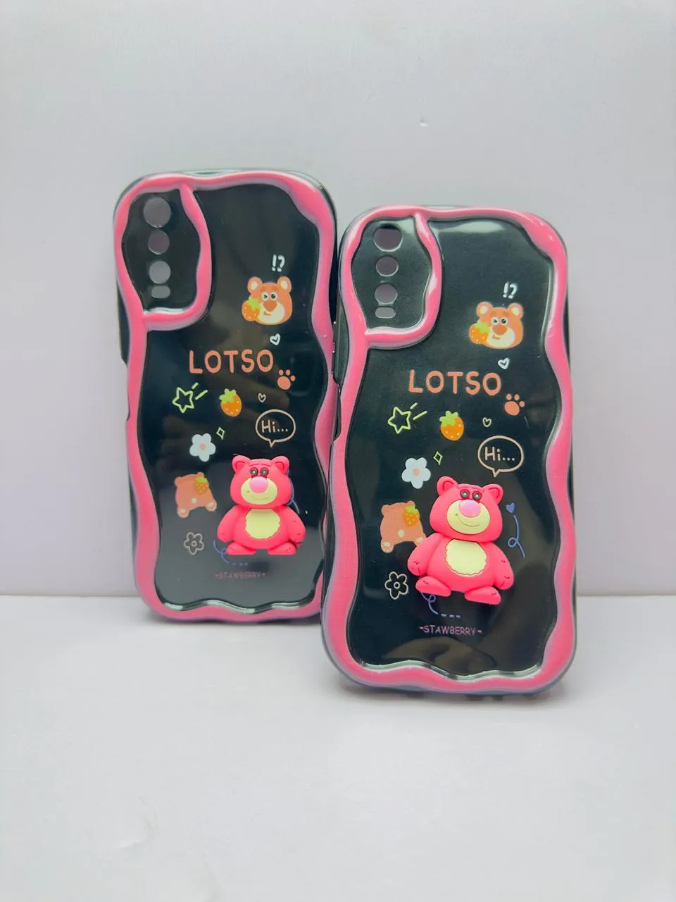 Vivo Y20 / Y12S Y12A / Y20i Y20S Y20S Back Cover Colorful Wavy Phone Cases Luxury Back Cover Creative Lovely 3D Doll -Girls Back Cover 8