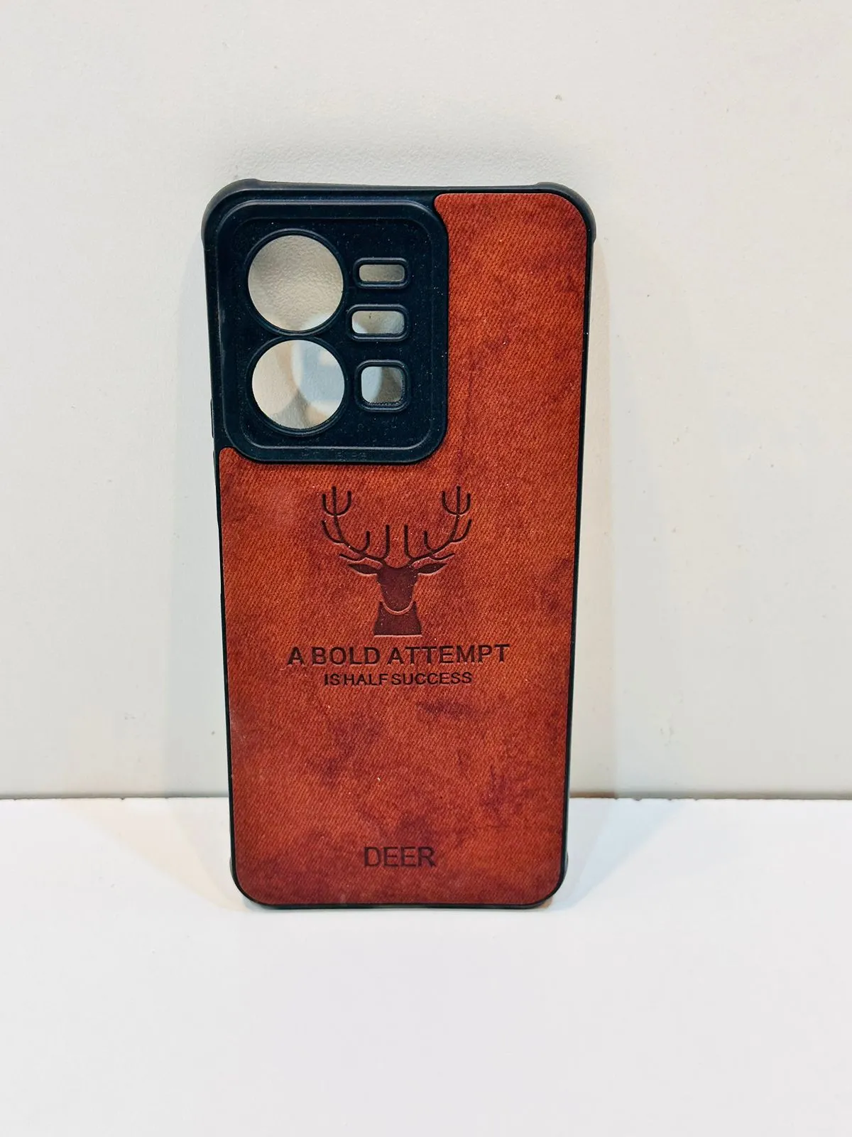 Vivo Y35 Hybrid Soft TPU Deer Pattern Leather Shockproof Case Cover Vivo Y35 Back Cover 9